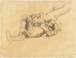 Études pour Gassed [recto], 1918-1919
