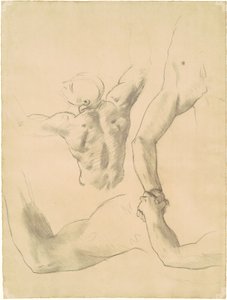 Études pour "Deux figures masculines classiques en lutte" - John Singer Sargent