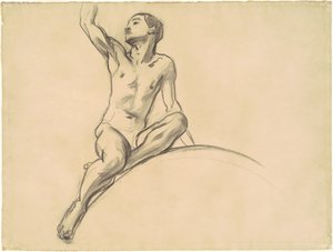 Étude pour la figure au-dessus de "Musique" - John Singer Sargent
