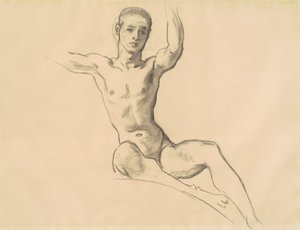 Étude pour la figure au-dessus de la musique, 1919-1920 - John Singer Sargent