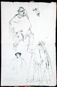Étude pour une scène de rue vénitienne - John Singer Sargent