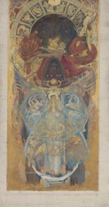 Étude pour les fresques de la bibliothèque publique de Boston : Conception pour une arche - John Singer Sargent