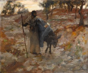 La fuite en Égypte, vers 1877-79 - John Singer Sargent