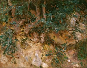 Valdemosa, Majorque : Chardons et herbes sur une colline - John Singer Sargent
