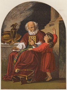 Samuel et Eli (lithographie en couleur) - John Singleton (after) Copley