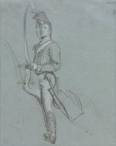 Un officier hussard à cheval - John Singleton Copley