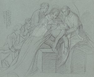 Étude pour le groupe central dans la Mort du Comte de Chatham - John Singleton Copley