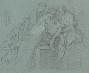 Étude pour le groupe central dans la "Mort du comte de Chatham" - John Singleton Copley