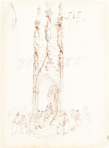 Une arche gothique - John Skinner Prout