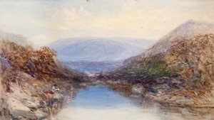 Au bord de la rivière - John Skinner Prout