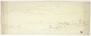 Vue panoramique de la ville de bord de mer - John Skinner Prout