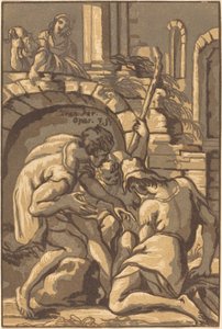 Deux bergers et un garçon - John Skippe