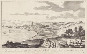 Une image de Dundee, Angus, Écosse dessinée en 1693