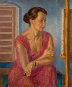 Hélène au Chevalet - John French Sloan