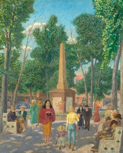 Monument sur la Place, New York - John French Sloan