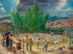 Aire de battage, Santa Fe - John French Sloan