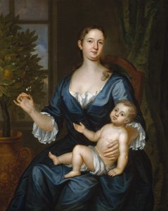 Mme Francis Brinley et son fils Francis - John Smibert