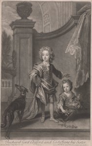 Richard, Lord Clifford (1695-1753) et sa sœur, Lady Jane Boyle (d. 1780) - John Smith