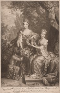 La Dame Frances et la Dame Catherine Jones, filles du très honorable Richard Comte de Ranleagh - John Smith