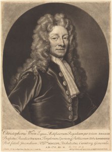 Sir Christopher Wren - John Smith after Sir Godfrey Kneller