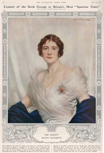 Portrait de la reine Elizabeth (1900-2002) de 