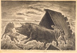 Les coyotes volent un cochon