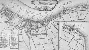 Plan de Rotherhithe, 1755, 1912. Artistes : Inconnu, John Stow - John Stow
