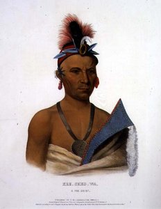 Kee-Shes-Wa, un chef Fox, publié par F.O.W. Greenough - John T. Bowen