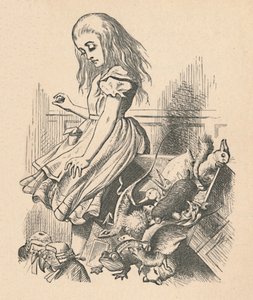 Alice et les animaux. Chaos et la cour, 1889 - John Tenniel