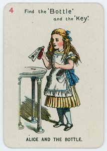 Alice et la bouteille - John Tenniel