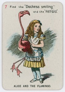 Alice et le flamant rose - John Tenniel