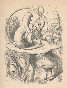 Alice et la chenille, 1889 - John Tenniel