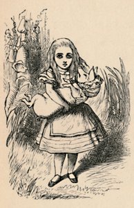 Alice tenant un cochon dans ses bras, 1889 - John Tenniel