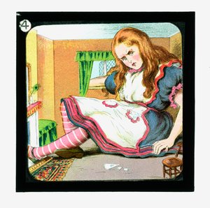 Alice au pays des merveilles, diapositives colorées