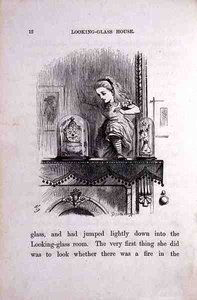 Alice dans la salle des miroirs, illustration de 