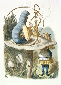 Alice rencontre la chenille bleue