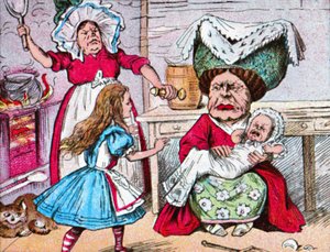 Alice, la duchesse et le bébé - John Tenniel