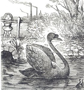 Caricature commentant la pollution de la Tamise à Londres