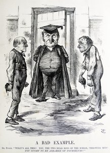 Satire politique représentant William Ewart Gladstone et Benjamin Disraeli - John Tenniel