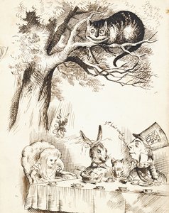 Scène de la fête du Chapelier Fou, vers 1865 - John Tenniel