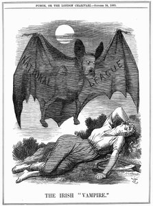 Le Vampire irlandais, 1885 - John Tenniel