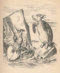 La Fausse Tortue, le Griffon et Alice, 1889 - John Tenniel