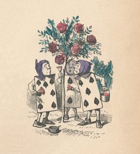 Les cartes à jouer peignant les rosiers, 1889 - John Tenniel