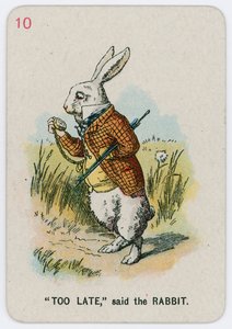Trop tard, dit le Lapin - John Tenniel