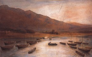 Débarquement des troupes britanniques à Ras Al Khaimah en 1809 par J. Thirtle - John Thirtle