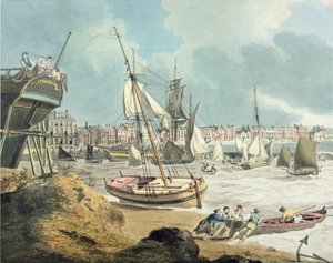 Port de Weymouth, Dorset, 1805 - John Thomas Serres