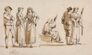 Paysans italiens - John Thomas Serres