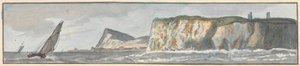 Le South Foreland et la falaise de Shakespeare (un des cinq dessins sur un montage)