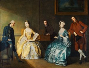 Portrait de groupe de la famille Chambers - John Thomas Seton