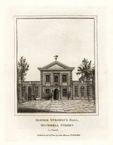 Hall des chirurgiens-barbiers, Monkwell Street - John Thomas Smith